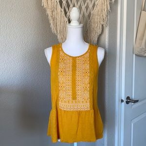 Lucky Brand Linen Blend Top